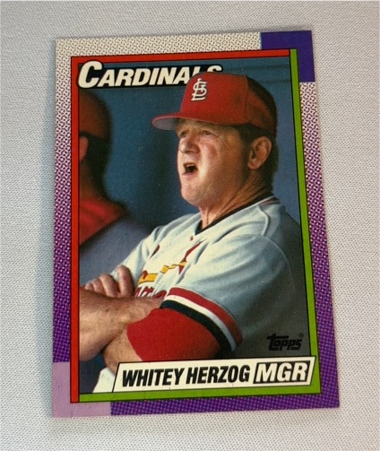 1990 Topps #261 Whitey Herzog — front