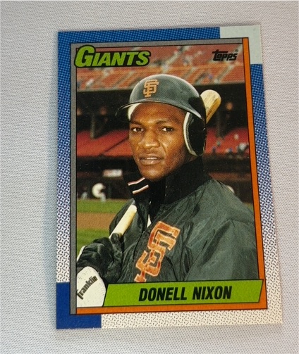 1990 Topps #658 Donell Nixon — front