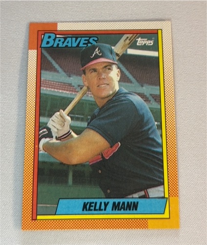 1990 Topps #744 Kelly Mann — front