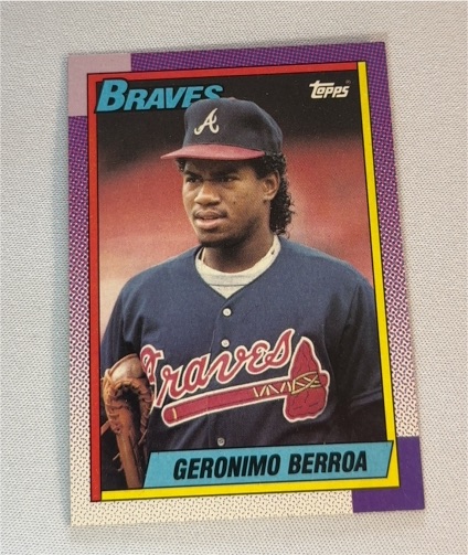 1990 Topps #617 Geronimo Berroa — front