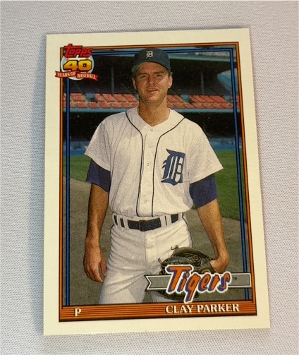 1991 Topps #183 Clay Parker — front