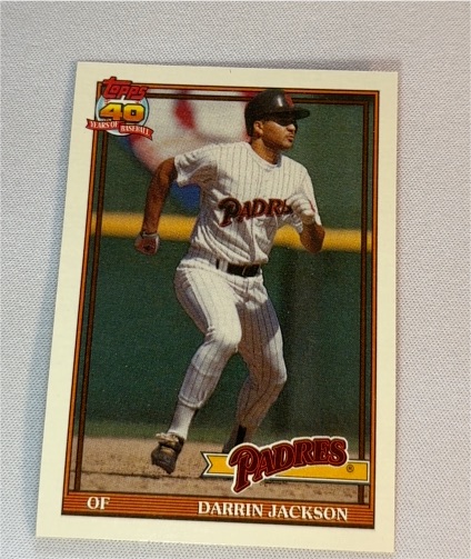 1991 Topps 40 Years of Baseball #373 Darrin Jackson — front