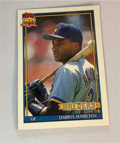 1991 Topps #781 Darryl Hamilton — front
