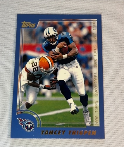 2000 Topps #195 Yancey Thigpen — front