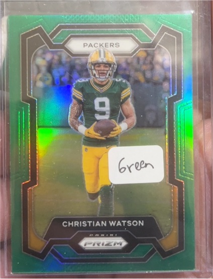 2023 Panini Prizm #107 Christian Watson — front