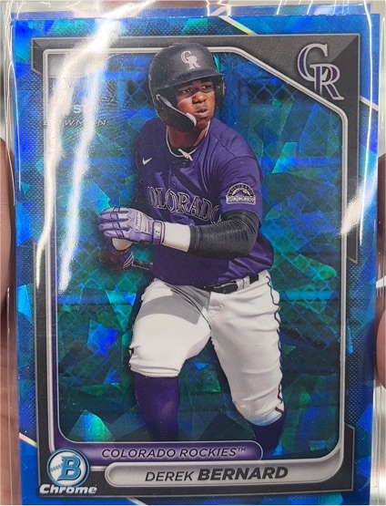 2024 Bowman Chrome #BCP-225 Derek Bernard — front