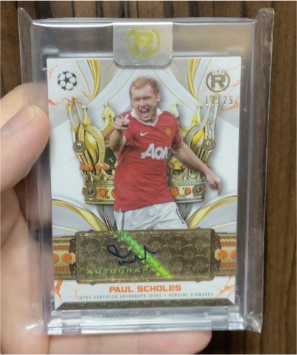 2024-25 Topps Reverence Crowned Legend Auto Paul Scholes #CLA-PS — front