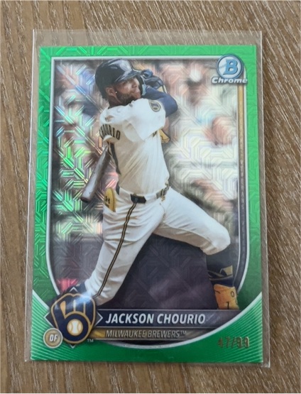 2025 Bowman Chrome #11 Jackson Chourio — front