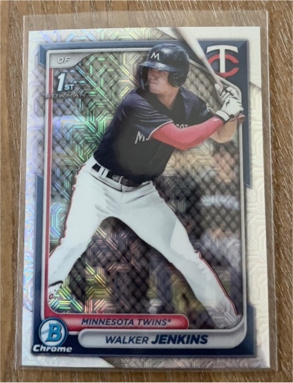 2024 Bowman Chrome #BCP-43 Walker Jenkins — front