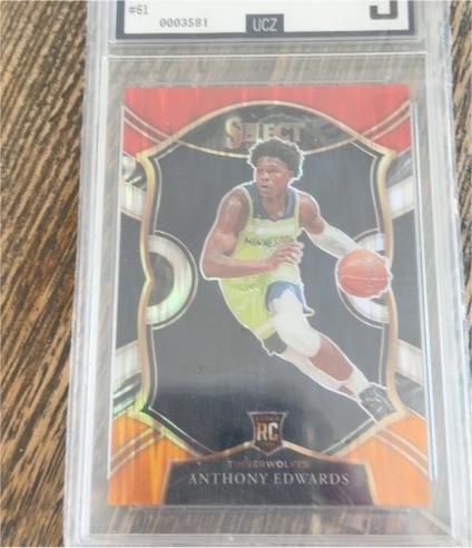 2020-21 Panini Select #61 Anthony Edwards — front