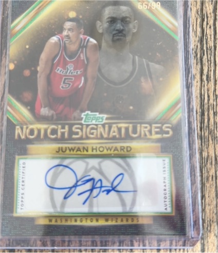 2025-26 Topps Notch Signatures #TNS-JH Juwan Howard — front