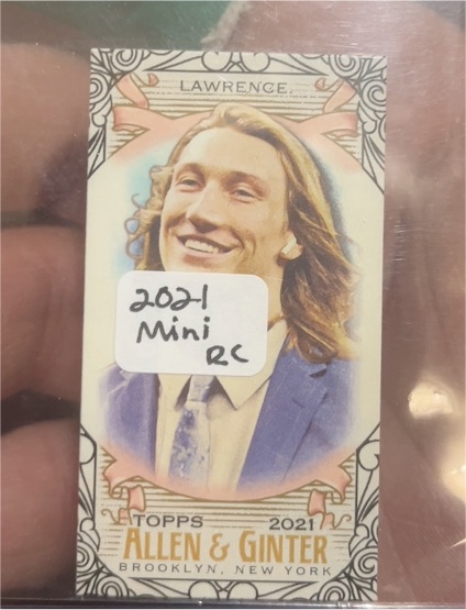 2021 Topps Allen & Ginter #279 Trevor Lawrence Mini Rookie Card — front