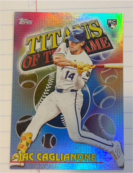 2026 Topps Series 1 #TOG-12 Jac Caglianone Titans Of The Game — front