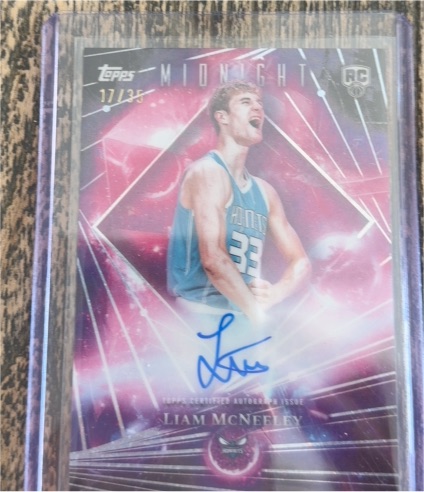 2025-26 Topps Midnight #17 Liam McNeeley — front