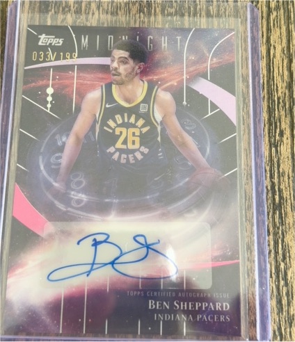 2025 Topps Midnight #033 Ben Sheppard — front