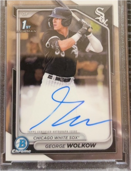 2024 Bowman Chrome Prospect Autographs #CPA-GWO George Wolkow — front