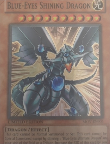2004 Yu-Gi-Oh! MOV-EN001 Blue-Eyes Shining Dragon — front