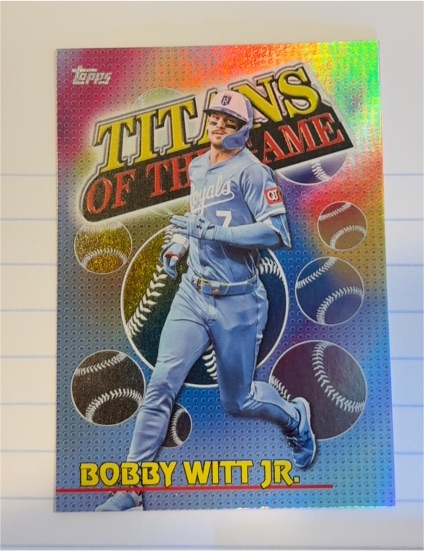 2026 Topps Series 1 Titans of the Game #TOG-16 Bobby Witt Jr. — front