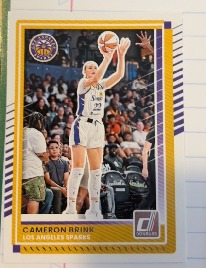 2025 Donruss WNBA #2 Cameron Brink — front