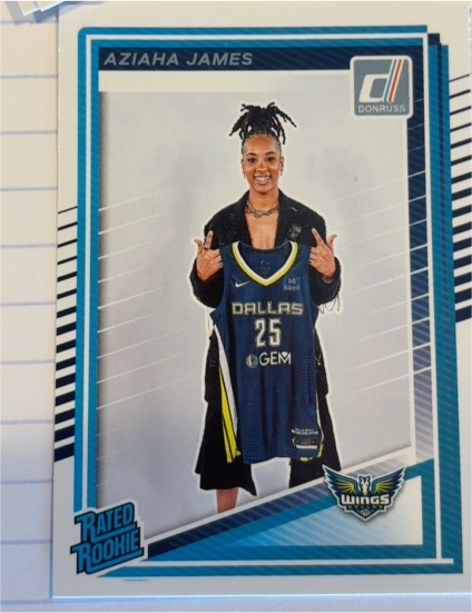 2025 Donruss WNBA #95 Aziaha James — front