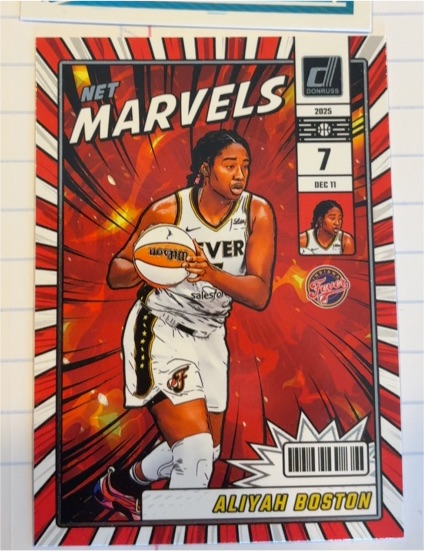 2025 Donruss WNBA #10 Aliyah Boston Net Marvels — front