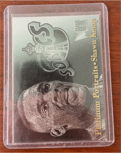 1996-97 Fleer Metal Platinum Portraits #6 Shawn Kemp — front