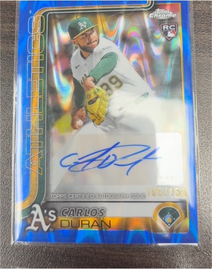 2025 Topps Chrome Update #AC-DU Carlos Duran — front