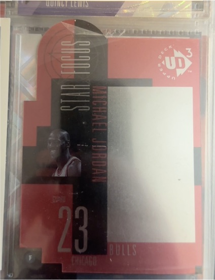 1996-97 Upper Deck UD3 Star Focus Die Cut #23 Michael Jordan — front