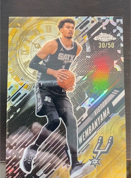 2025-26 Topps Chrome #GT-11 Victor Wembanyama Go Time — front