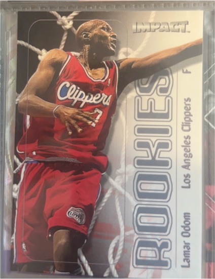 1999-00 SkyBox Impact #100 Lamar Odom — front