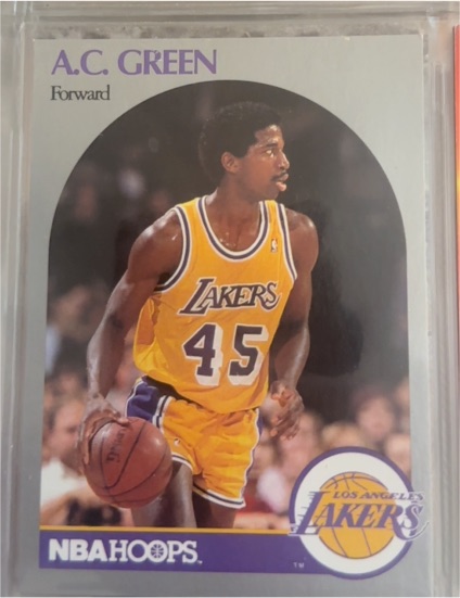 1990-91 Hoops #156 A.C. Green — front