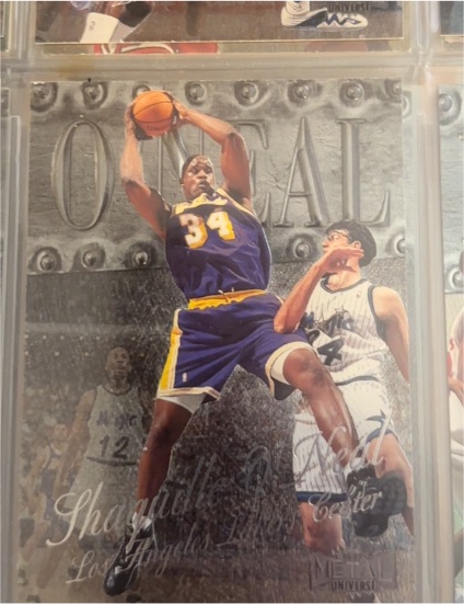 1998-99 Skybox Metal Universe #25 Shaquille O'Neal — front