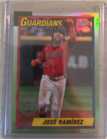 2025 Topps Chrome #90CB-5 José Ramírez — front
