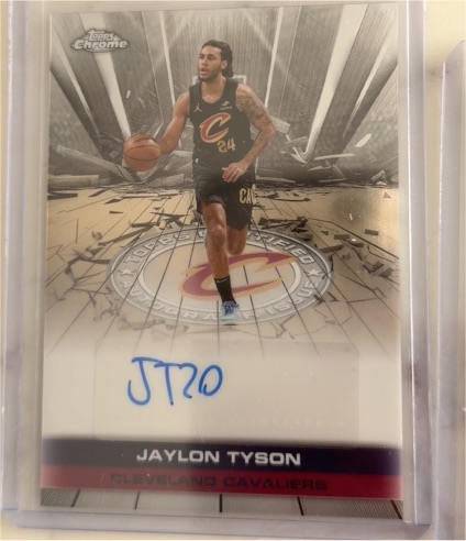 2025-26 Topps Chrome #TAU-JT Jaylon Tyson — front