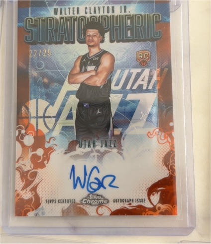 2025-26 Topps Chrome #SMR-WCJ Walter Clayton Jr. Stratospheric Signatures — front