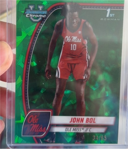 2024-25 Bowman University Chrome #31 John Bol — front