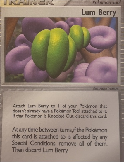 2003 Pokémon Ruby and Sapphire #84 Lum Berry — front