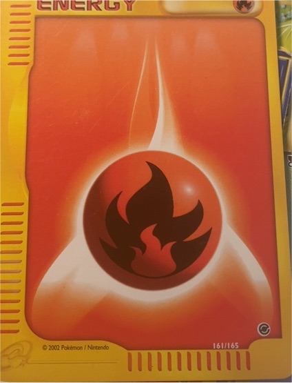 2002 Pokémon VS Series #161 Fire Energy — front