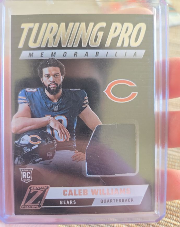 2024 Panini Zenith #TPM-CWS Caleb Williams Turning Pro Memorabilia — front
