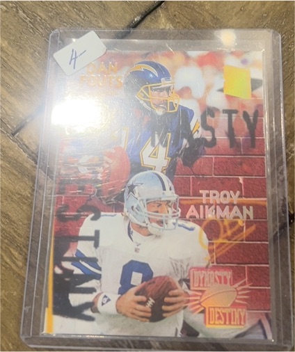 1994 Topps Stadium Club Dynasty & Destiny #4 Troy Aikman/Dan Fouts — front