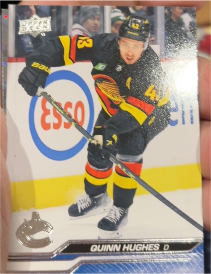 2023-24 Upper Deck #426 Quinn Hughes Vancouver Canucks — front