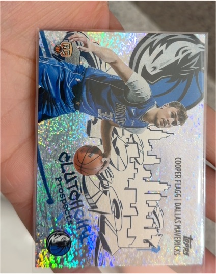 2025-26 Topps #CC-1 Cooper Flagg Clutch City Prospects Holo Foil — front