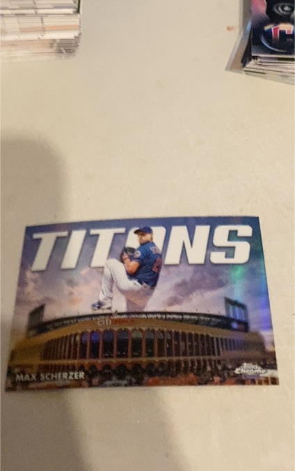2023 Topps Chrome #CT-4 Max Scherzer Titans — front