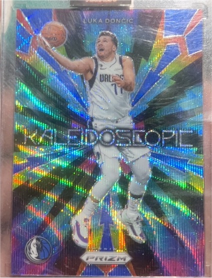 2023-24 Panini Prizm #3 Luka Doncic Kaleidoscopic Fast Break Prizm — front