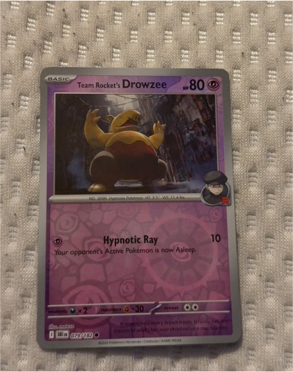 2022 Pokémon SV10: Destined Rivals #079 Team Rocket's Drowzee — front