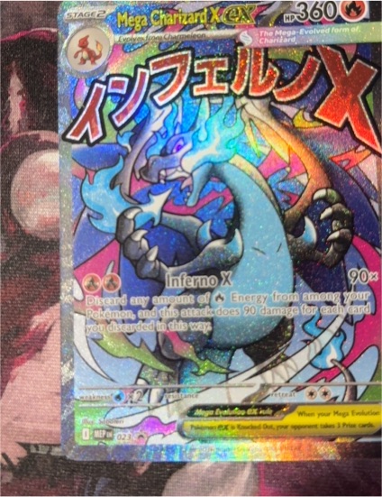 Mega Charizard X ex 023 Mega Evolution Black Star Promo — front