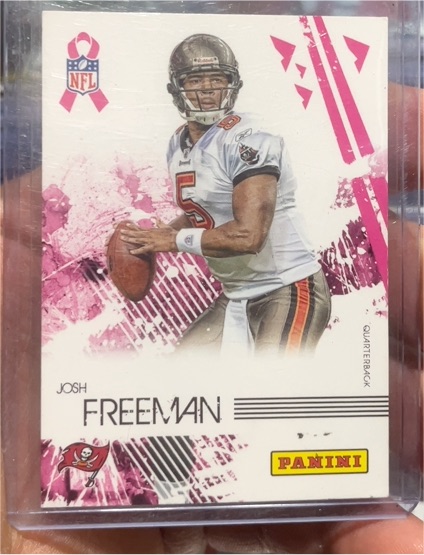 2010 Panini Breast Cancer Awareness Josh Freeman — front
