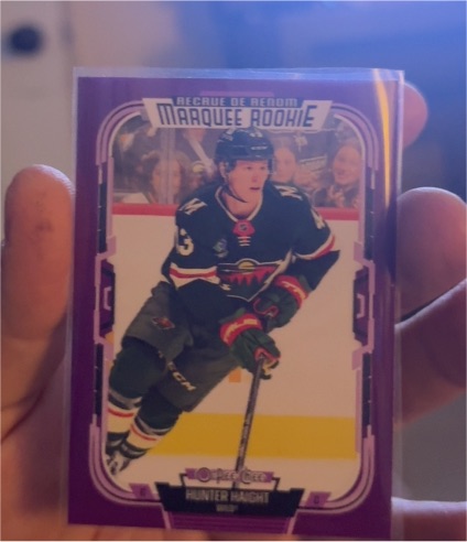2025-26 O-Pee-Chee #588 Hunter Haight — front