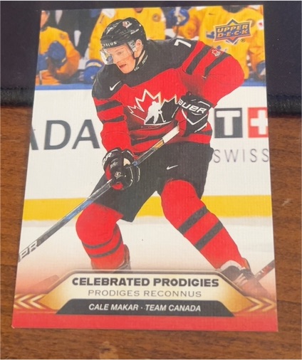 2025-26 Upper Deck Tim Hortons #CP-2 Cale Makar — front