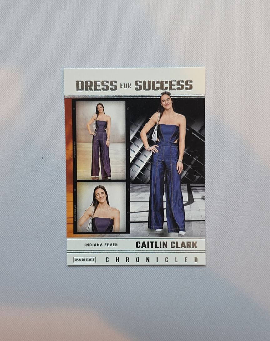 2025 Panini Caitlin Clark Chronicled #66 Dress for Success — front